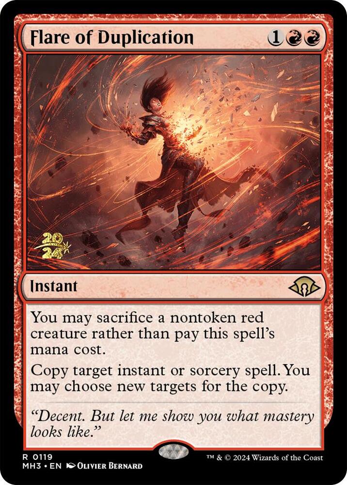 Flare of Duplication 119 (Prerelease Cards)  - Foil | Good Games Adelaide SA
