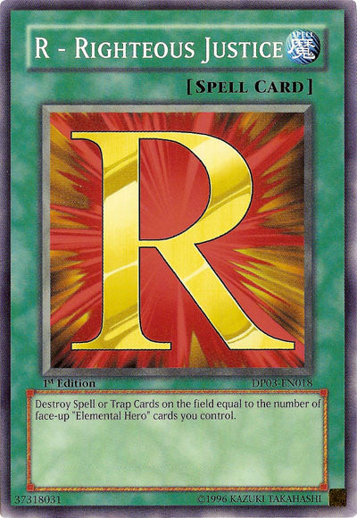 R - Righteous Justice [DP03-EN018] Common | Good Games Adelaide SA