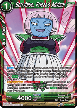 Berryblue, Frieza's Advisor (Uncommon) [BT13-080] | Good Games Adelaide SA