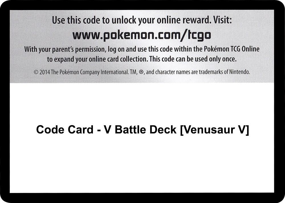 Code Card V Battle Deck Venusaur V  (Miscellaneous Cards & Products)  | Good Games Adelaide SA