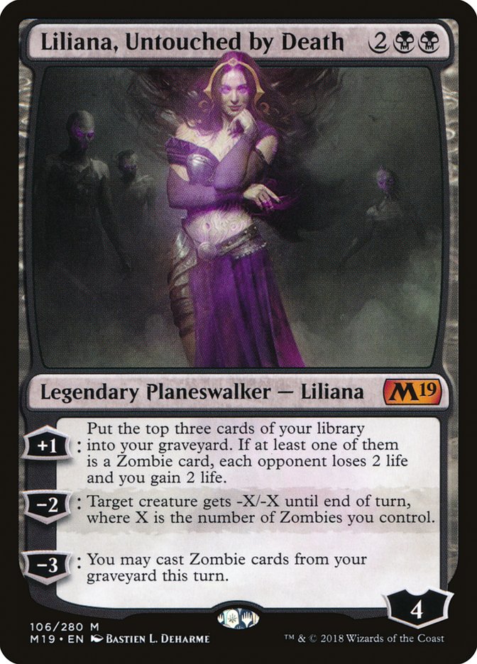 Liliana, Untouched by Death 106 (Core Set 2019)  | Good Games Adelaide SA