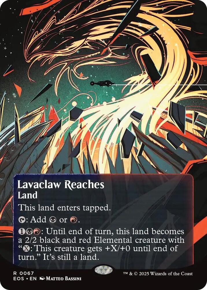 Lavaclaw Reaches  67/0 (Edge of Eternities: Stellar Sights)  - Borderless | Good Games Adelaide SA
