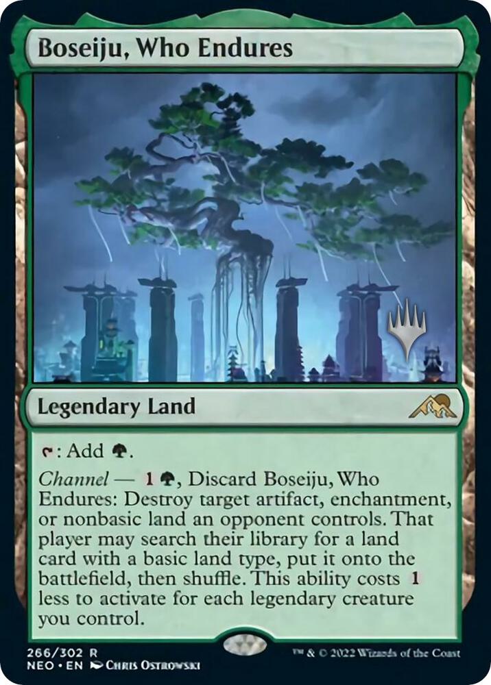 Boseiju Who Endures 266 (Promo Pack: Kamigawa: Neon Dynasty)  | Good Games Adelaide SA