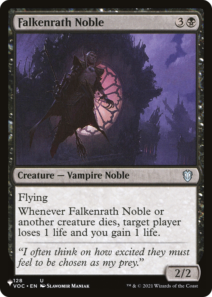 Falkenrath Noble [The List Reprints] | Good Games Adelaide SA