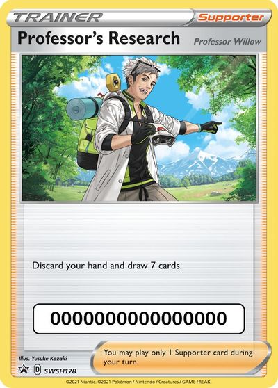 Professor's Research (SWSH178) (Pokemon Go Code) [Sword & Shield: Black Star Promos] | Good Games Adelaide SA