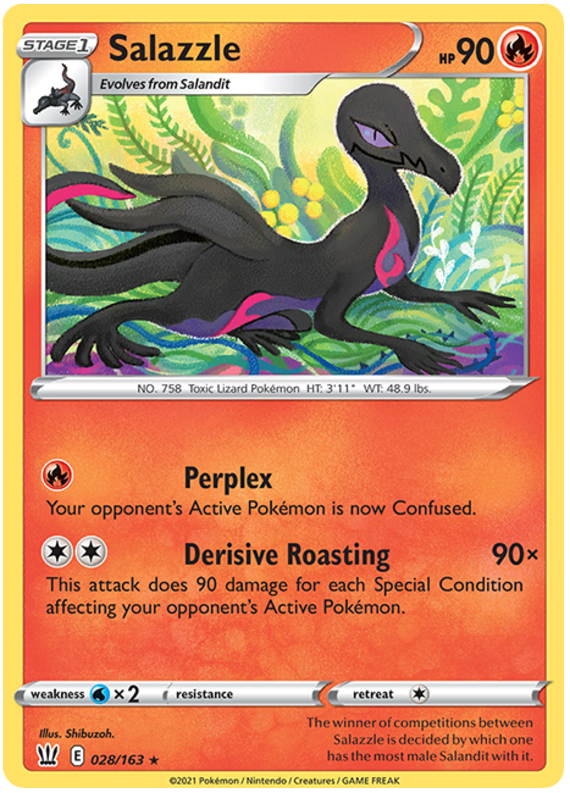 Salazzle (028/163) [Sword & Shield: Battle Styles] | Good Games Adelaide SA