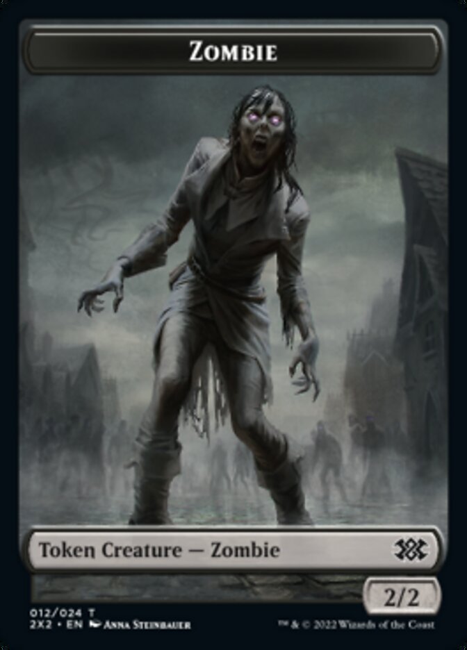 Zombie // Vampire Double-sided Token [Double Masters 2022 Tokens] | Good Games Adelaide SA