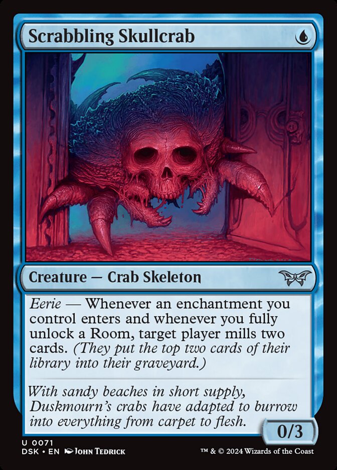 Scrabbling Skullcrab 71 (Duskmourn: House of Horror)  | Good Games Adelaide SA