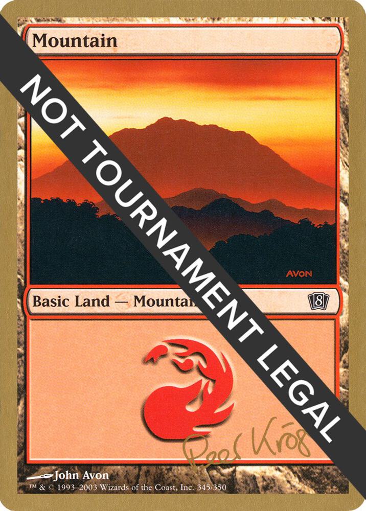 Mountain 345 2003 Peer Kroger 8ED pk345/142 (World Championship Decks)  | Good Games Adelaide SA