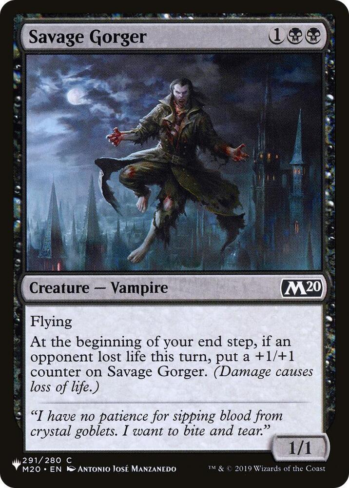 Savage Gorger 291/280 (The List Reprints)  | Good Games Adelaide SA