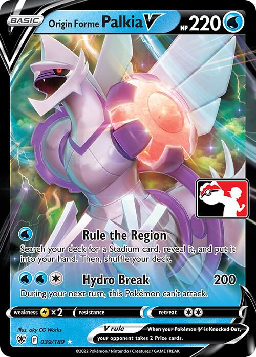 Origin Forme Palkia V Series 3 039/189 (Prize Pack Series Cards)  - Holofoil | Good Games Adelaide SA