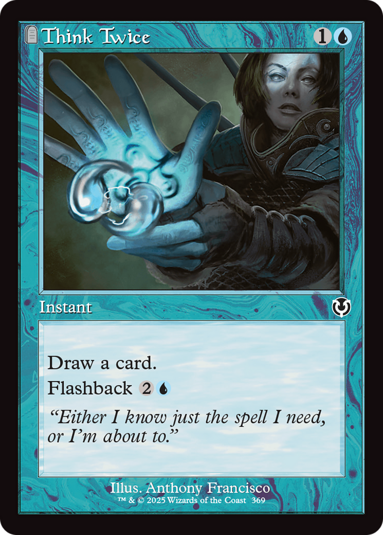 Think Twice (Retro Frame) [Innistrad Remastered] | Good Games Adelaide SA