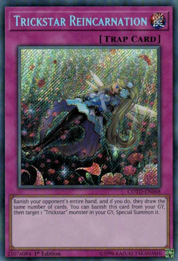 Trickstar Reincarnation [COTD-EN068] Secret Rare | Good Games Adelaide SA