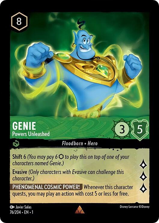 Genie Powers Unleashed 76/204 (The First Chapter)  - Cold Foil | Good Games Adelaide SA