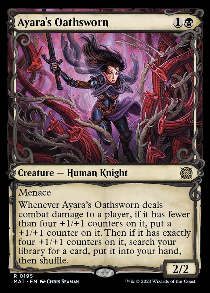 Ayara's Oathsworn (Showcase Halo Foil) [March of the Machine: The Aftermath] | Good Games Adelaide SA