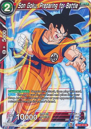 Son Goku, Preparing for Battle [EX07-01] | Good Games Adelaide SA