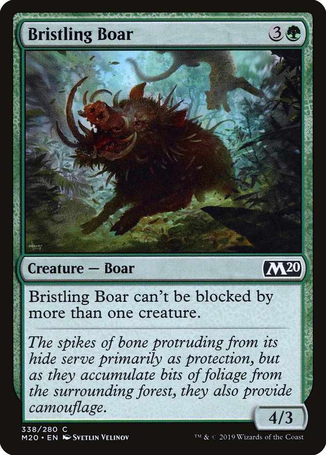 Bristling Boar [Core Set 2020] | Good Games Adelaide SA