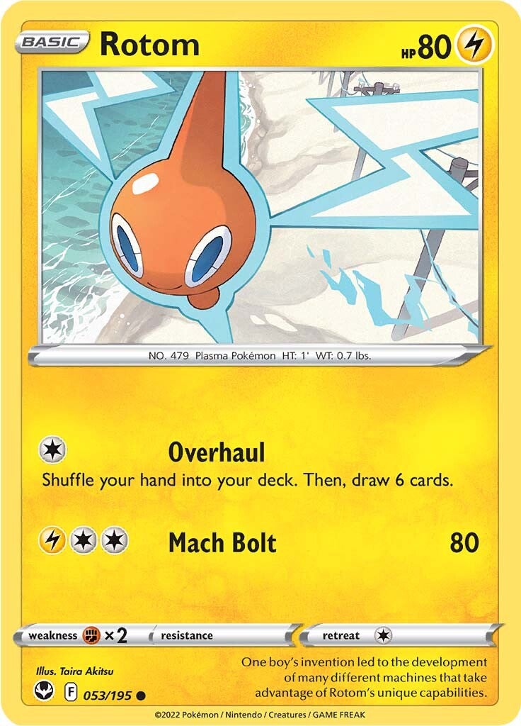 Rotom (053/195) [Sword & Shield: Silver Tempest] | Good Games Adelaide SA