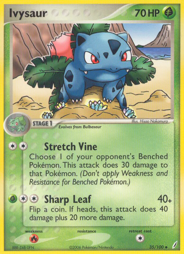 Ivysaur (35/100) [EX: Crystal Guardians] | Good Games Adelaide SA