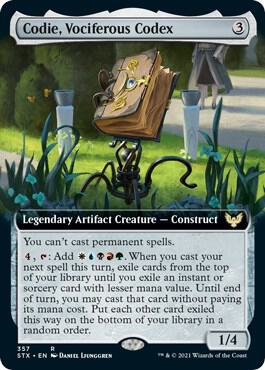 Codie Vociferous Codex Extended Art 357 (Strixhaven: School of Mages)  | Good Games Adelaide SA