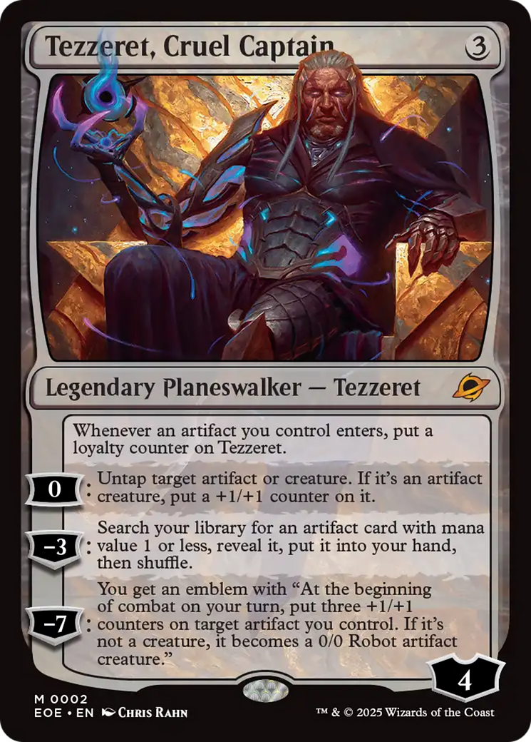 Tezzeret, Cruel Captain [Edge of Eternities] | Good Games Adelaide SA