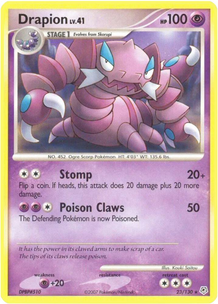 Drapion 23/130 (Diamond and Pearl)  | Good Games Adelaide SA