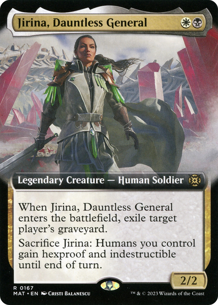 Jirina, Dauntless General (Extended Art) [March of the Machine: The Aftermath] | Good Games Adelaide SA