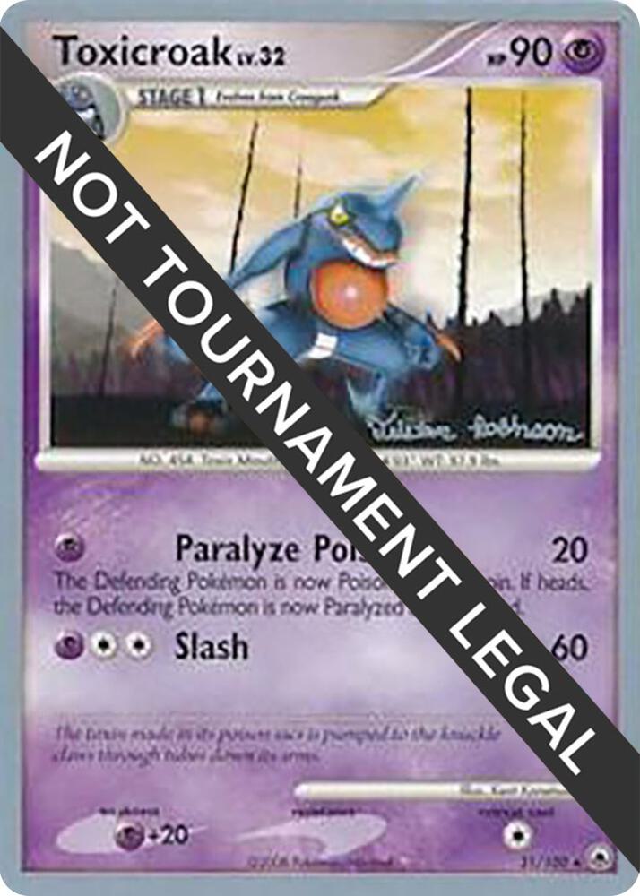 Toxicroak 2008 Tristan Robinson 31/100 (World Championship Decks)  | Good Games Adelaide SA