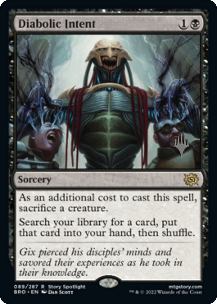 Diabolic Intent 89 (Promo Pack: The Brothers' War)  - Foil | Good Games Adelaide SA