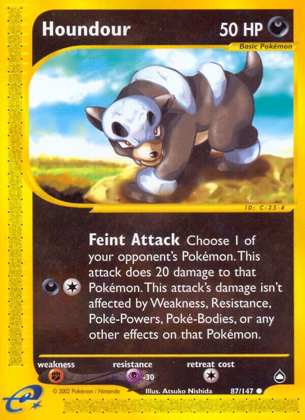 Houndour 087/147 (Aquapolis)  | Good Games Adelaide SA