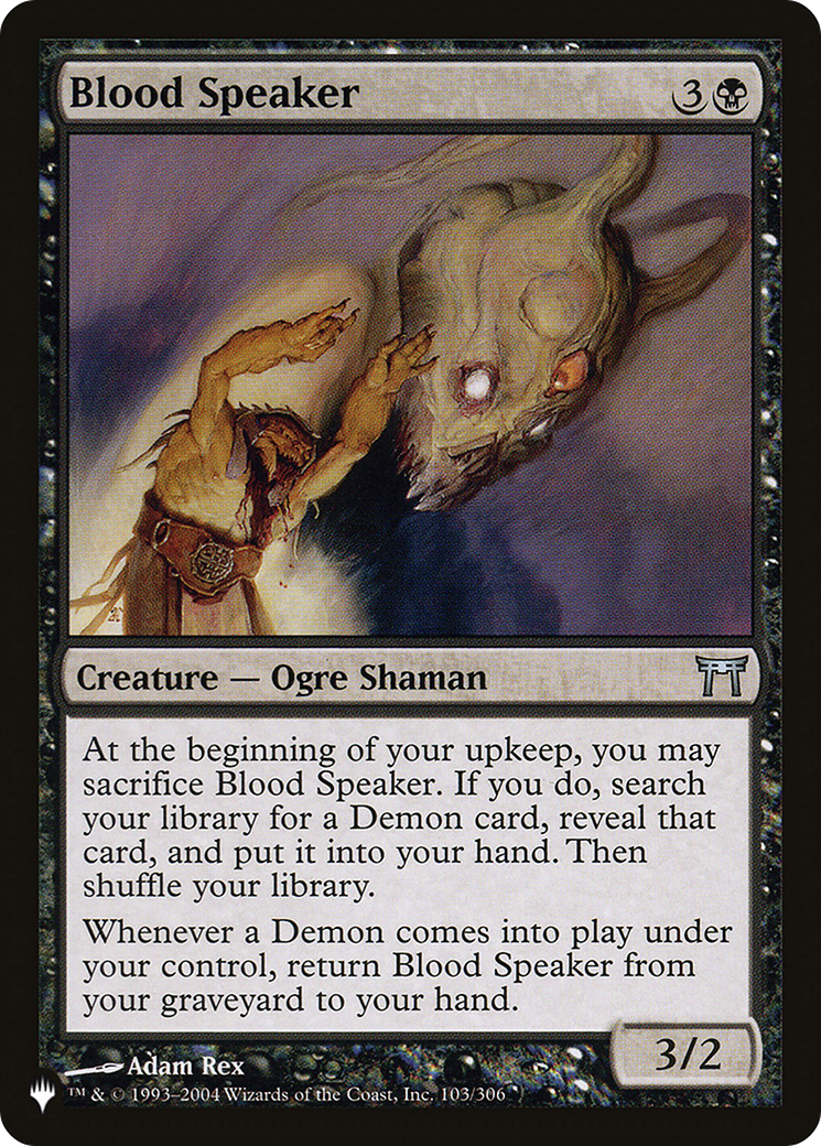 Blood Speaker [The List Reprints] | Good Games Adelaide SA