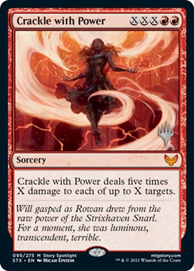 Crackle with Power (Promo Pack) [Strixhaven: School of Mages Promos] | Good Games Adelaide SA