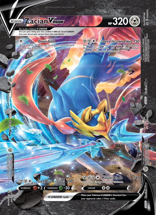 Zacian V-Union (Jumbo Card) [Sword & Shield: Black Star Promos] | Good Games Adelaide SA