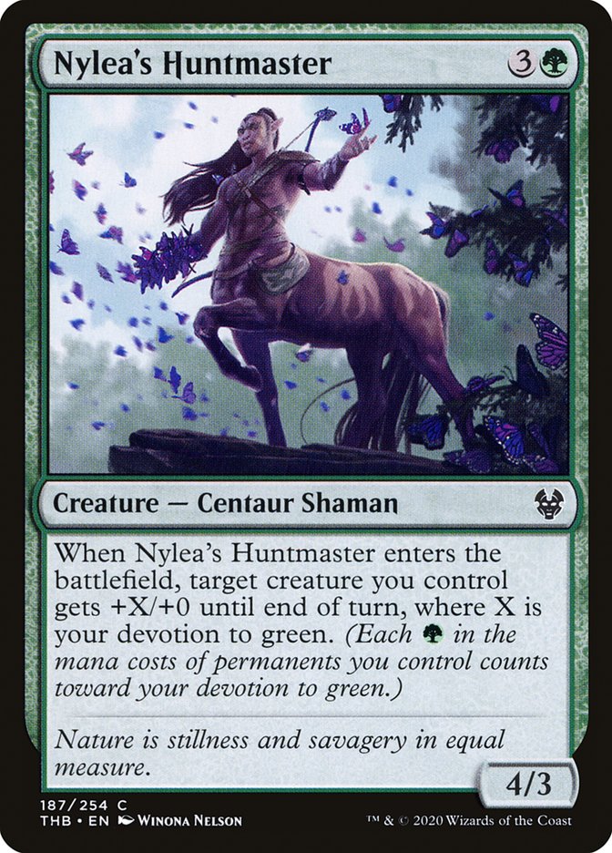 Nylea's Huntmaster 187 (Theros Beyond Death)  - Foil | Good Games Adelaide SA