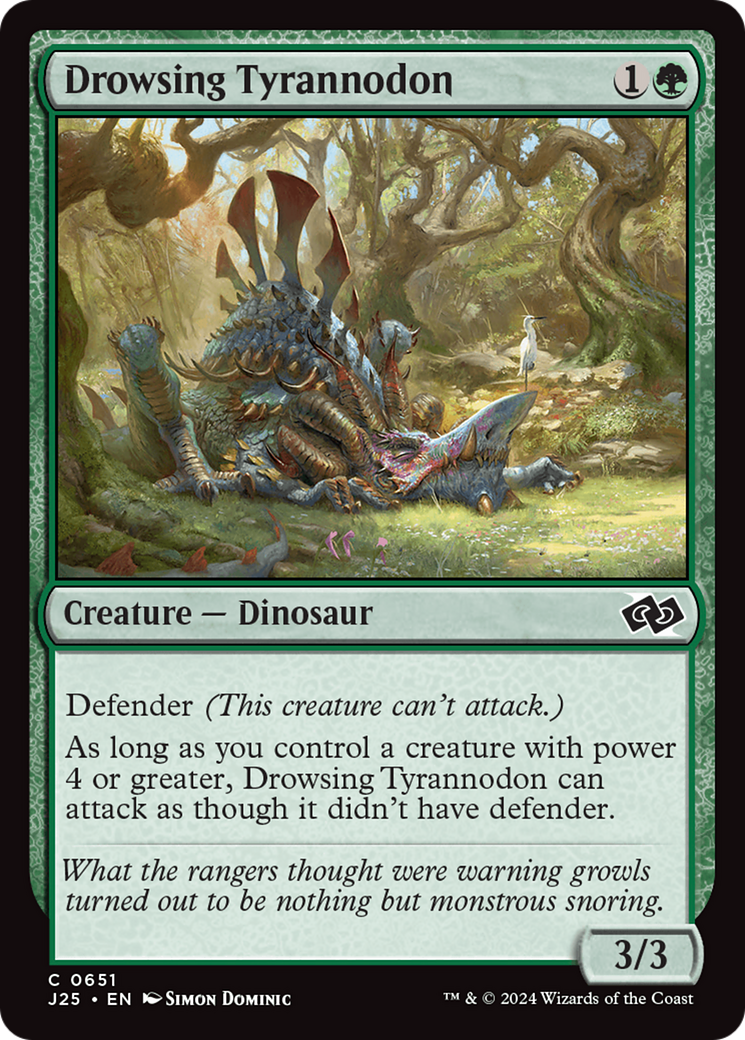 Drowsing Tyrannodon [Foundations Jumpstart] | Good Games Adelaide SA