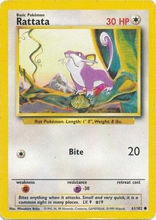 Rattata 061/102 (Base Set)  | Good Games Adelaide SA