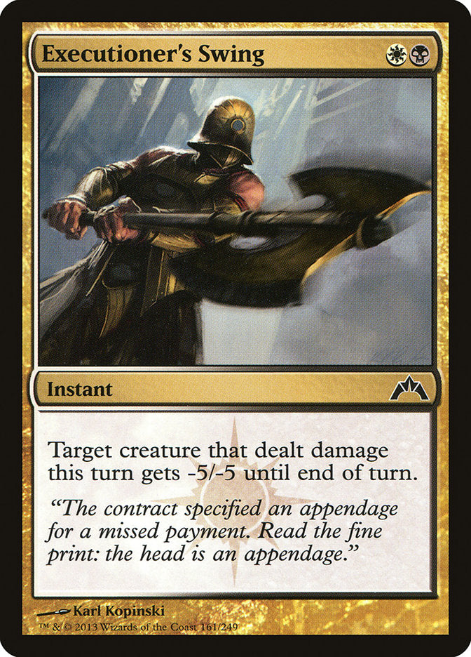 Executioner's Swing 161 (Gatecrash)  - Foil | Good Games Adelaide SA