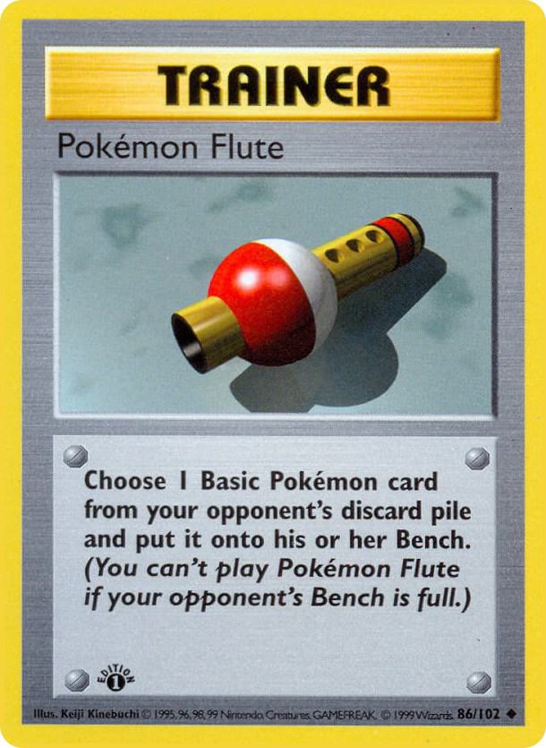 Pokemon Flute 086/102 (Base Set (Shadowless))  - 1st Edition | Good Games Adelaide SA