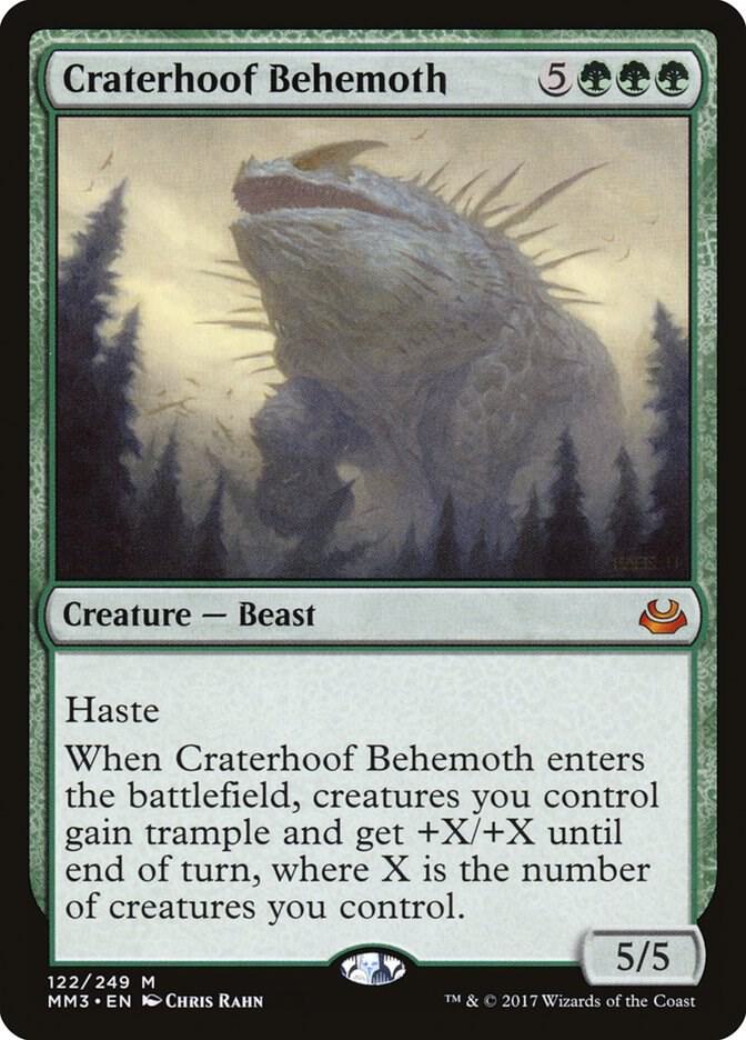 Craterhoof Behemoth 122 (Modern Masters 2017)  - Foil | Good Games Adelaide SA
