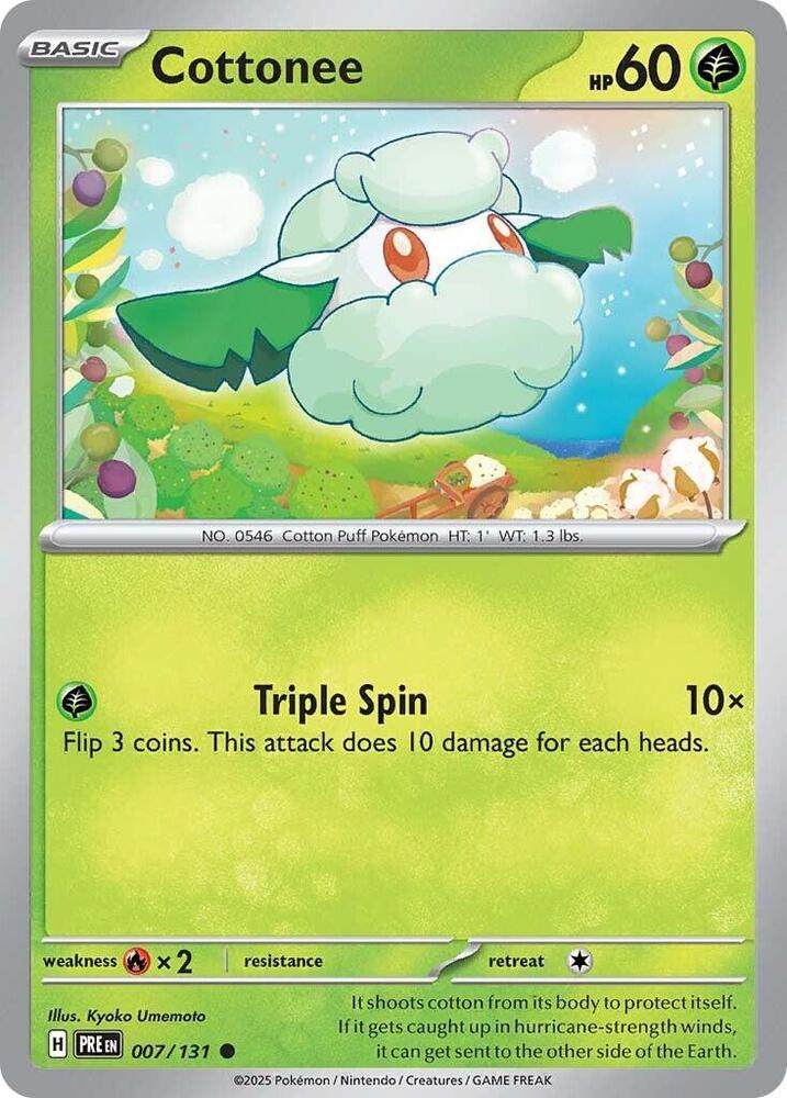 Cottonee (007/131) [Scarlet & Violet: Prismatic Evolutions] | Good Games Adelaide SA