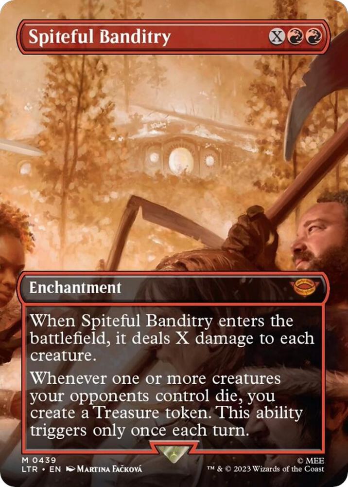 Spiteful Banditry 439 (Universes Beyond: The Lord of the Rings: Tales of Middle-earth)  - Borderless Foil | Good Games Adelaide SA