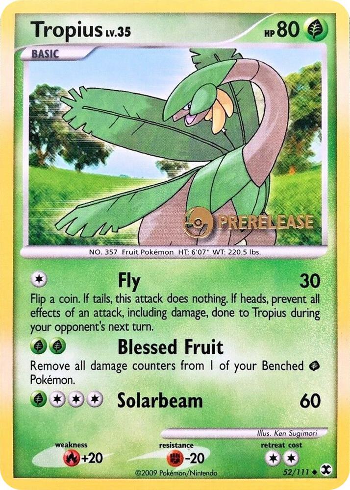 Tropius Prerelease 52/111 (Nintendo Promos)  | Good Games Adelaide SA