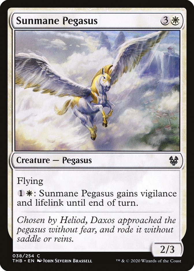 Sunmane Pegasus 38 (Theros Beyond Death)  - Foil | Good Games Adelaide SA