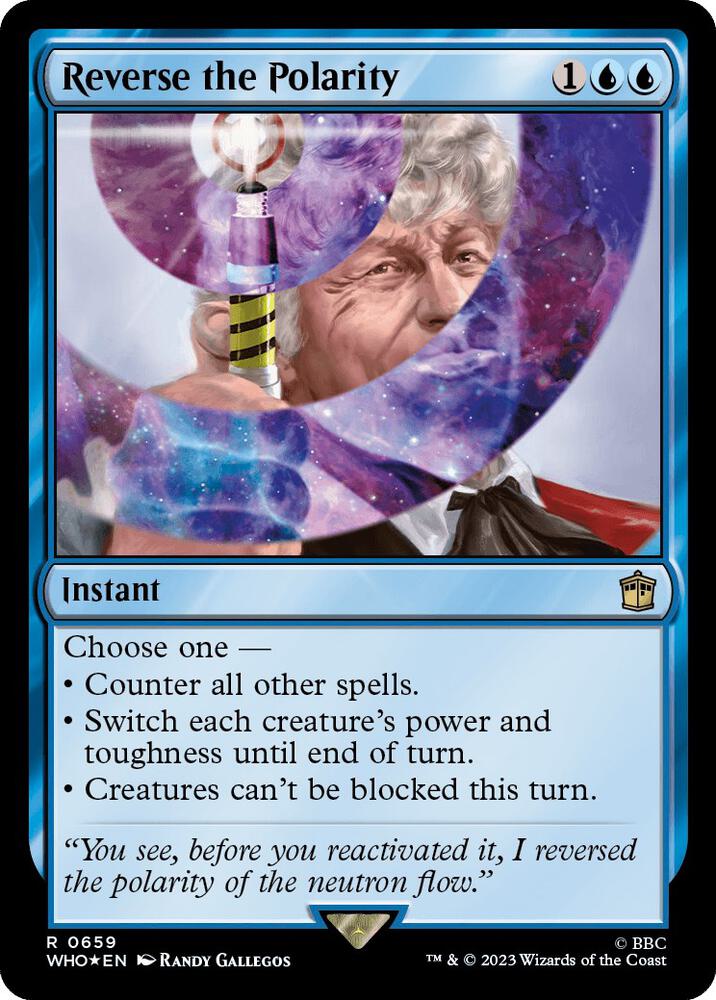 Reverse the Polarity 659 (Universes Beyond: Doctor Who)  - Foil | Good Games Adelaide SA