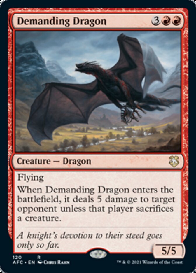 Demanding Dragon [Dungeons & Dragons: Adventures in the Forgotten Realms Commander] | Good Games Adelaide SA
