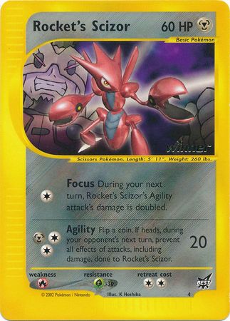 Rocket's Scizor (4) (Winner) [Best of Promos] | Good Games Adelaide SA