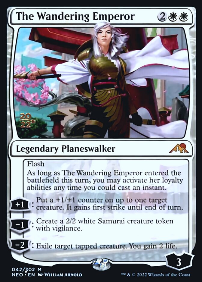 The Wandering Emperor [Kamigawa: Neon Dynasty Prerelease Promos] | Good Games Adelaide SA
