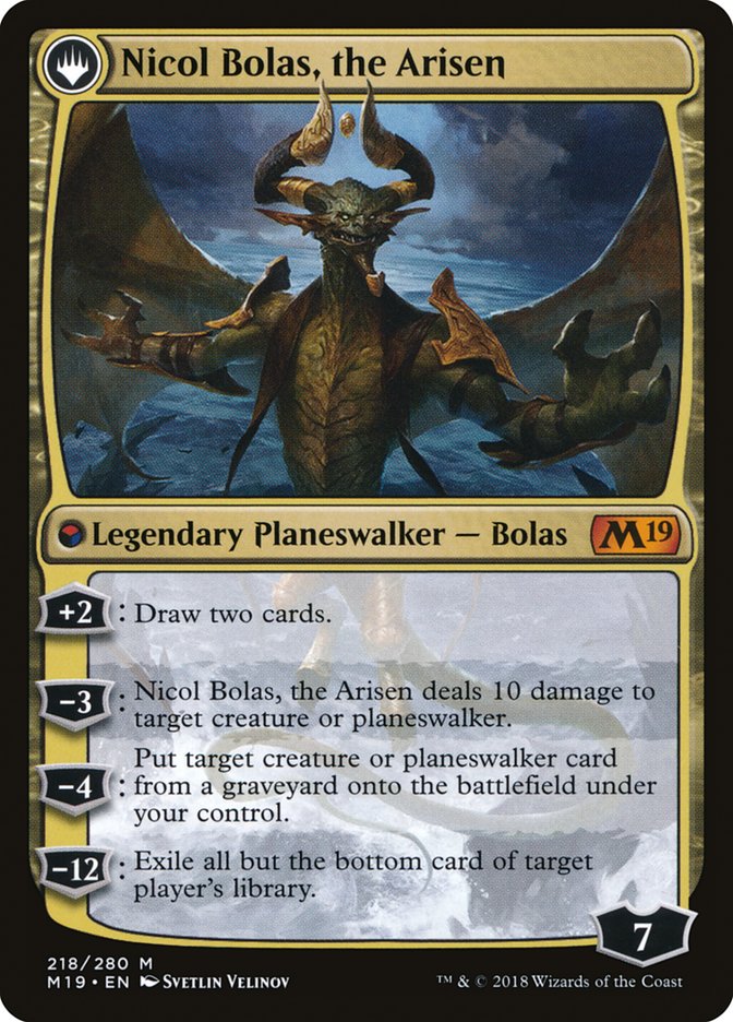 Nicol Bolas, the Ravager // Nicol Bolas, the Arisen [Core Set 2019] | Good Games Adelaide SA
