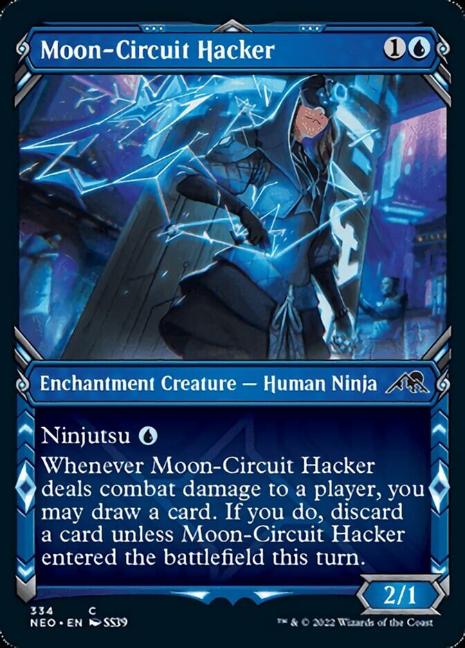 Moon-Circuit Hacker (Showcase Ninja) [Kamigawa: Neon Dynasty] | Good Games Adelaide SA