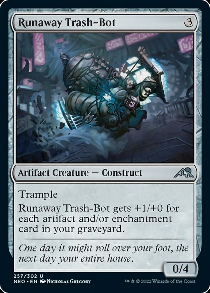 Runaway Trash-Bot [Kamigawa: Neon Dynasty] | Good Games Adelaide SA